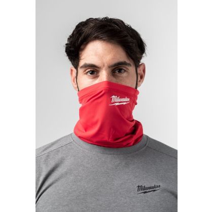 Мултифункционален шал/маска Milwaukee WORKSKIN Performance Neck Gaiter & Face Mask, червена, универсален размер, 4932493094