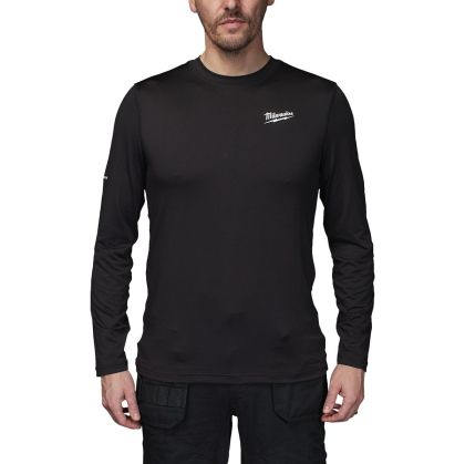 Термоблуза Milwaukee WORKSKIN Cold Weather Base Layer, черна, дълъг ръкав, размер XL, 4932498286