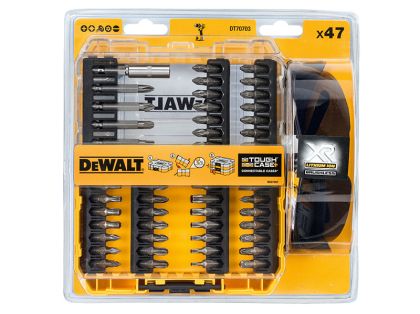 Накрайник бит DeWALT комплект PH/PZ/TX с очила 47 бр., DT70703