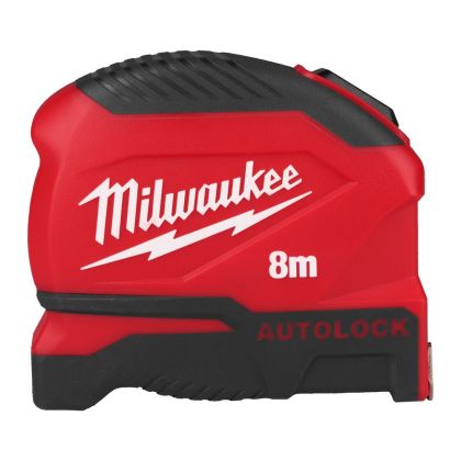 Ролетка Milwaukee Autolock гумирана противоударна 8 м GEN2