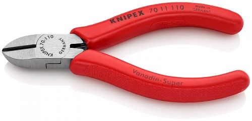 Knipex Клещи резачки странични, с изолация 110 мм, 3.0 мм /70 11 110/