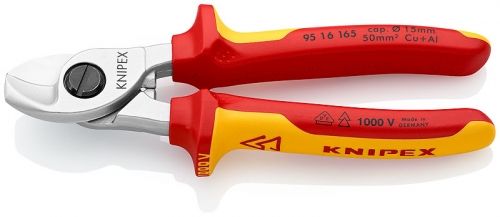 Knipex Ножица за Al кабели 165 мм, до ф 15 мм, 1000V VDE /Cable Shears/