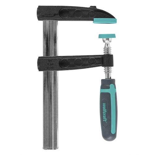 Wolfcraft 3623000 Стяга дърводелска с метални челюсти винтова F-образна 120х1000 мм /SZ/