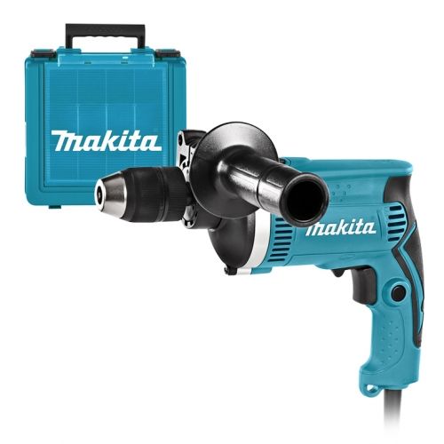 Бормашина електрическа Makita, HP1631K, ударна, с плавно регулиране, 710 W, 1.5-13 мм