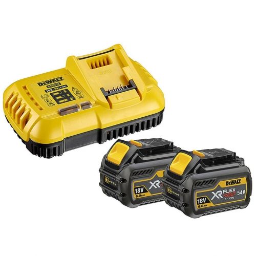 Батерии DeWALT DCB118T2 Li-Ion комплект със зарядно устройство 54/18 V, 2/6 Ah, 2 бр.