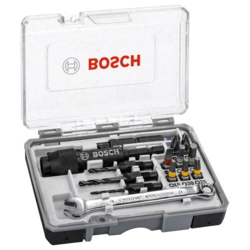 Накрайник бит Bosch комплект със свредла 20 бр., 1/4", 2 607 002 786 