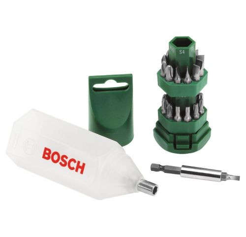 Накрайник бит Bosch комплект PH/PZ/TX/SB с магнитен държач 1/4", Big Bit, 2 607 019 503 