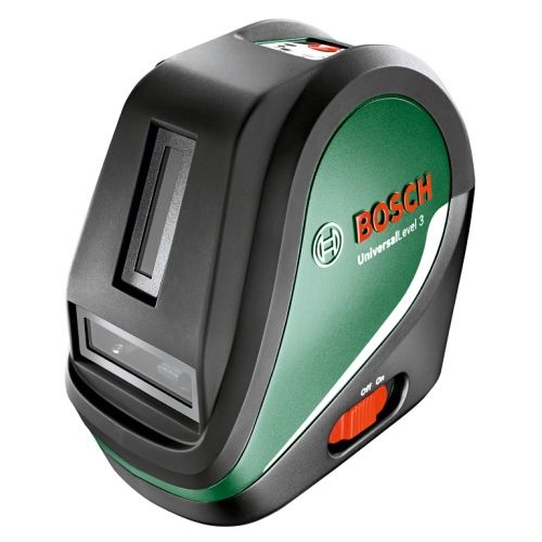 Нивелир Bosch Universal Level 3 лазерен линеен с 3 лъча 10 м, 0.5 мм/м