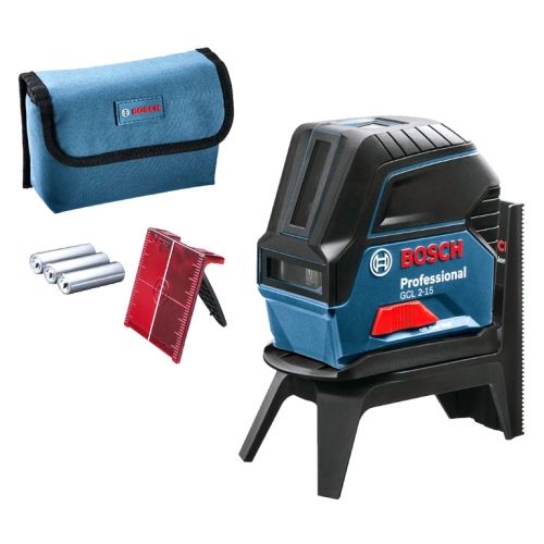 Нивелир Bosch GCL 2-15 лазерен линеен/точков 15 м, 0.3 мм/м