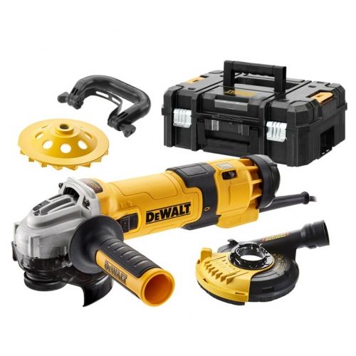 Фреза DeWALT DWE4257KT за бетон 1500 W, 2800-10 500 об./мин, ф 125 мм