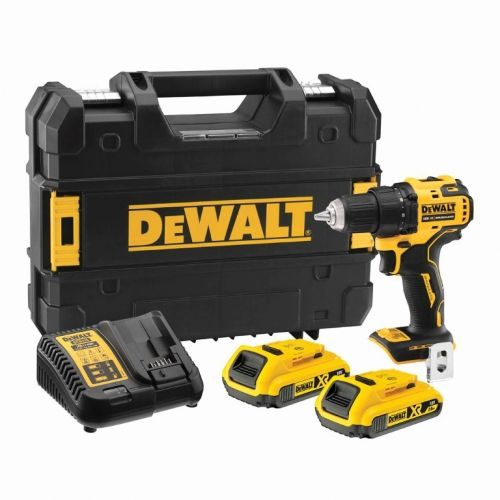 Винтоверт DeWALT DCD708D2T акумулаторен безчетков 18 V, 2 Ah, 65 Nm, 1.5-13 мм