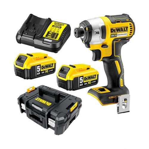 Гайковерт DeWALT DCF887P2 акумулаторен безчетков ударен 18 V, 5 Ah, 205 Nm