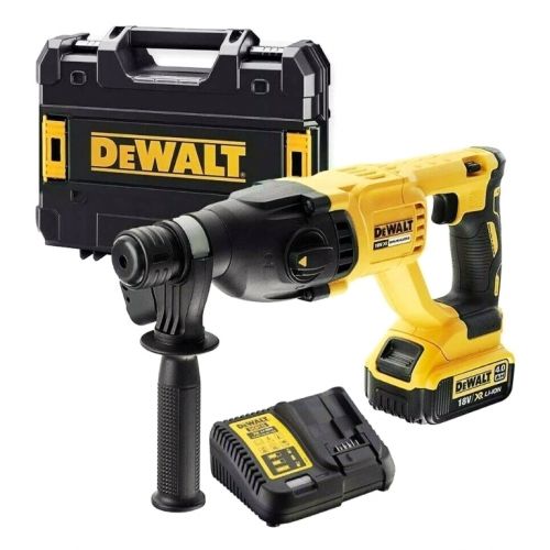 Перфоратор DeWALT DCH133M1 акумулаторен безчетков SDS-plus, 18 V, 4 Ah, 2.6 J