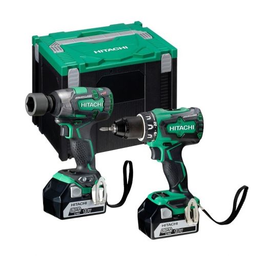 Комплект HiKOKI KC18DPL акумулаторни инструменти DS18DBSL, WR18DBDL2, 18 V, 5 Ah