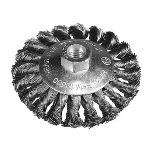 Hikoki Четка за ъглошлайф конусовидна, от стоманена усукана тел, ф 100х20 мм  751317