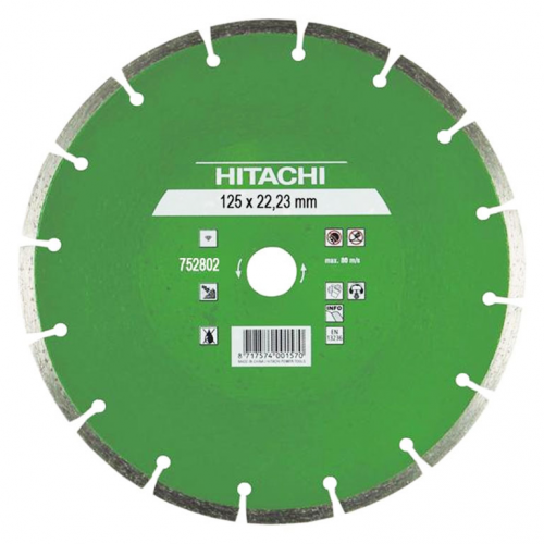 Hikoki Диск диамантен за сухо рязане, универсален 125x22.23x3.3 мм, 7 мм /Universal/  752802
