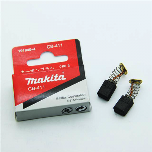 Четка Makita CB-411 /191940-4/ графитна к-кт за челна фреза , RT0700C, 3707, 3708, 3710, 6953, TD010F, TW0350, 9910, 9911, 6953