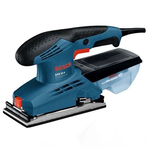 Виброшлайф Bosch GSS 23 A електрически с правоъгълна плоча 190 W, 92x182 мм