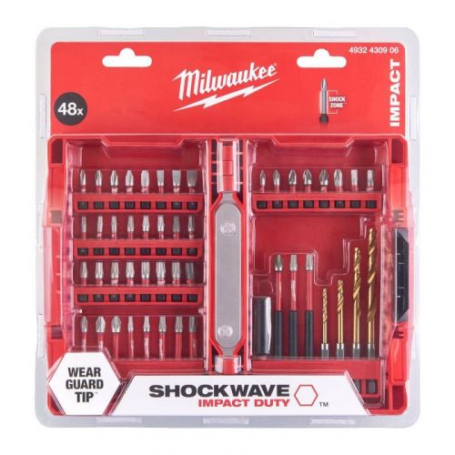 Комплект ударни накрайниции свредла Milwaukee   48 части / 4932430906