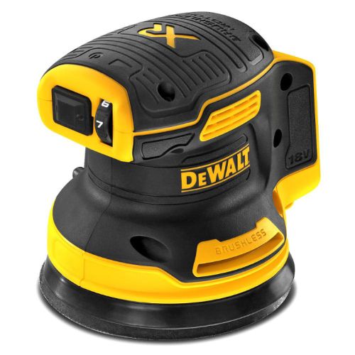 Шлайф DeWALT DCW210N орбитален с плавно регулиране акумулаторен без батерия и зарядно, 18 V, ф 125 мм, 8000-12 000 об./мин