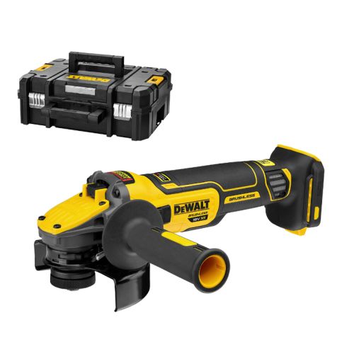 Ъглошлайф DeWALT DCG409NT акумулаторен без батерия и зарядно, 18 V, 125 мм, 9000 об./мин