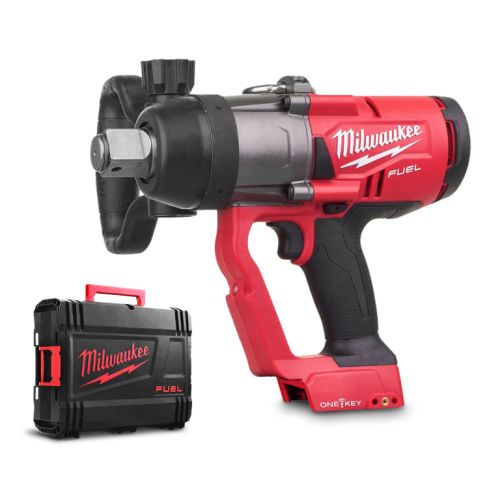Гайковерт Milwaukee M18 ONEFHIWF1-0X акумулаторен ударен без батерия и зарядно, 18 V, 2400 Nm, 1" + Подарък акумулаторна батерия Milwaukee M18 B5, 18 V, 5 Ah и Коледен комплект Milwaukee