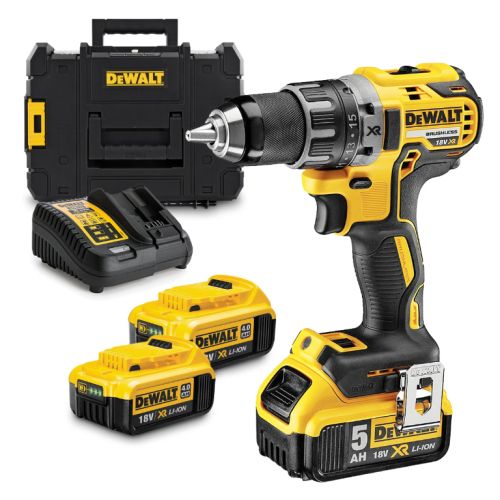 Винтоверт DeWALT DCD791P3K акумулаторен 18 V, 5 Ah, 70 Nm, 1.5-13 мм