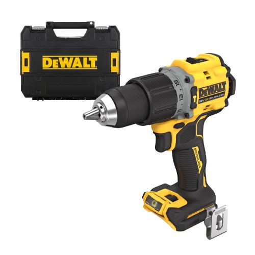 Бормашина винтоверт DeWALT DCD805NT акумулаторна ударна без батерия и зарядно, 18 V, 90 Nm, 1.5-13 мм