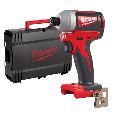 Гайковерт Milwaukee M18 BLID2-0X акумулаторен ударен без батерия и зарядно, 18 V, 180 Nm, 1/4"