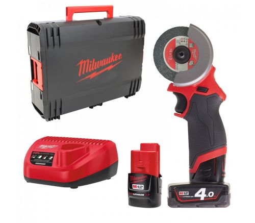 Циркуляр Milwaukee M12 FCOT-422X акумулаторен, 12 V, 4.0/2.0 Ah, 76 мм