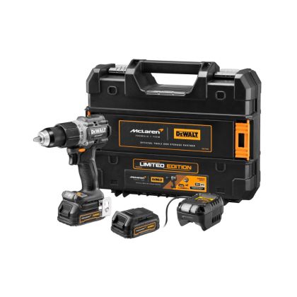 Акумулаторна бормашина DeWALT DCD85ME2GT с 2 батерии и зарядно, 18 V, 1.7 Ah, 90 Nm