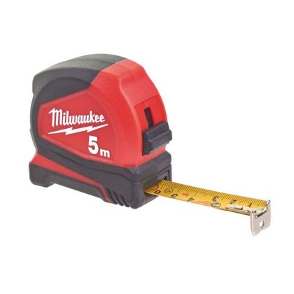 Ролетка Milwaukee Pro compact C5/25 гумирана противоударна 5 м 