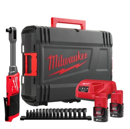 Тресчотка преходна Milwaukee M12 FPTR-202X акумулаторна , 12 V, 82 Nm