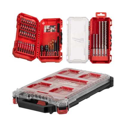 Комплект свредла и ударни битове Milwaukee 4932499761 в PACKOUT органайзер , 45 части
