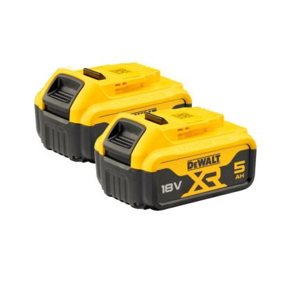 Комплект акумулаторни батерии DeWALT DCB184P2, 18 V, 2 x 5.0 Ah