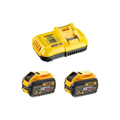 Комплект акумулаторни батерии със зарядно DeWALT DCB118Y2, 2 x 12.0 Ah, Flexvolt