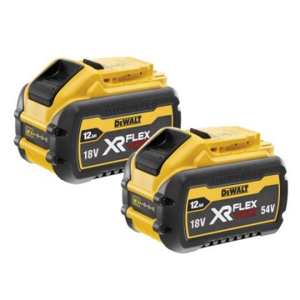 Комплект акумулаторни батерии DeWALT DCB548Y2, 2 x 12.0 Ah, Flexvolt