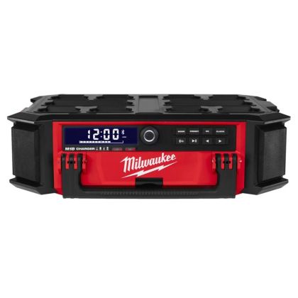 Акумулаторно радио-тонколона Milwaukee PACKOUT M18 PRCDAB+ без батерия и зарядно, 18 V, с 10 високоговорителя, 360°