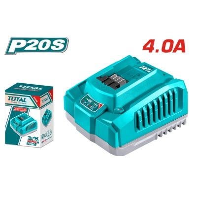 Зарядно устройство за Li-Ion батерии TOTAL Industrial TFCLI20411E, 20 V, 4 A