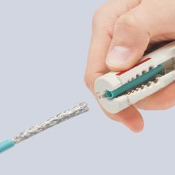 Knipex Инструмент за зачистване на кабели за ф 4.5-10 мм, 125 мм