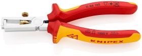 Knipex Клещи електротехнически за сваляне на изолация с регулиращ винт 160 мм, 0.5-10 мм2 /11 06 160/