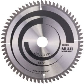 Циркулярен диск Bosch метален HM за рязане на алуминий 230x30x2.4 мм, 64 z, Multi Material