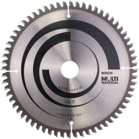 Циркулярен диск Bosch метален HM за рязане на алуминий 235x30x2.4 мм, 64 z, Multi Material