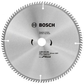 Циркулярен диск Bosch метален HM за рязане на дърво  305x30x3.2 мм, 100 z, Eco for Wood