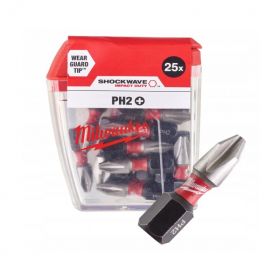 Ударни накрайници / битове Milwaukee 4932430853 / ShockWave Impact Duty PH2 x 25mm - 25 броя