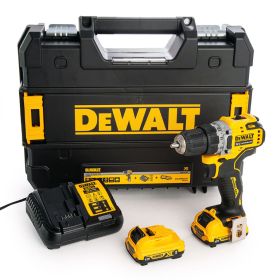 Винтоверт DeWALT DCD701D2, акумулаторен безчетков 12 V, 2 Ah, 57.5 Nm, 1.5-10 мм