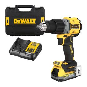 Винтоверт DeWALT DCD800E1T акумулаторен с батерия и зарядно, 18 V, 1.7 Ah, 90 Nm, 1.5-13 мм