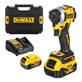 Гайковерт DeWALT DCF850P2T акумулаторен ударен с батерия и зарядно, 18 V, 5 Ah, 206.2 Nm, 1/4"