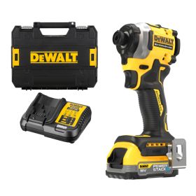 Гайковерт DeWALT DCF850E1T акумулаторен ударен с батерия и зарядно, 18 V, 1.7 Ah, 206.2 Nm, 1/4"