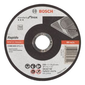 Диск карбофлексен Bosch WA 60 T BF за рязане на неръждаема стомана 125x22.2x1 мм